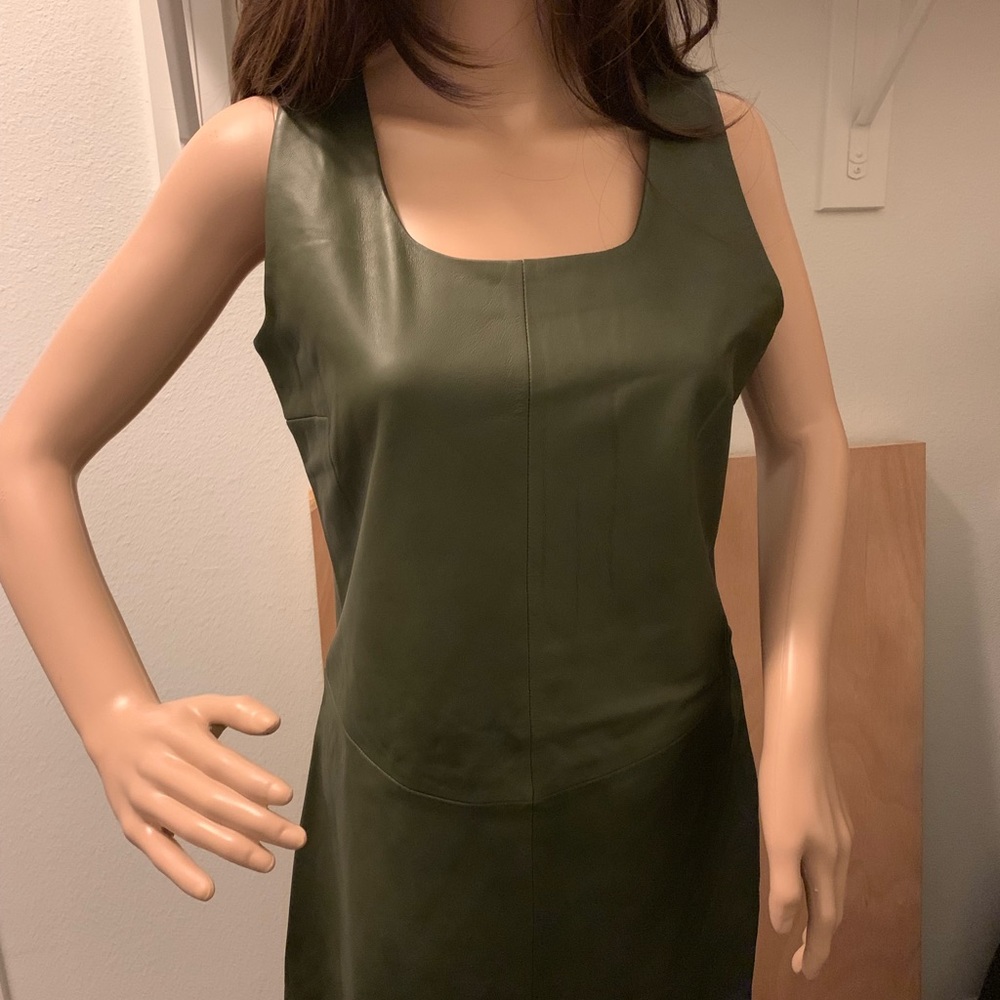 Emporio Armani leather dress.